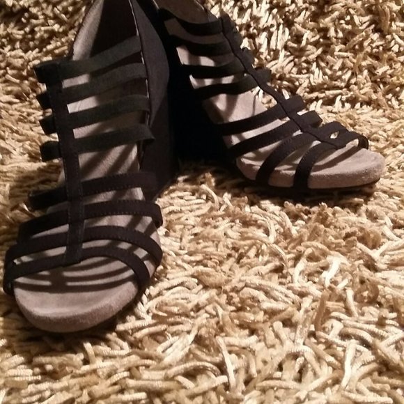 Life Stride Flex Black Wedge-s 10 - Picture 1 of 7